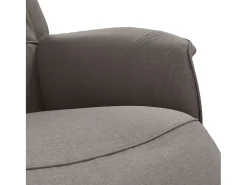 Poltrona | Cadeira Relax | Cadeira reclinável com apoio de pés tecido cinzento-acastanhado SHL929055
