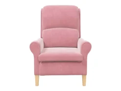 Poltrona | Cadeira Relax | Poltrona Confortável para Sala Rosa 76x94x102 cm Veludo SHL576724