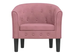 Poltrona | Cadeira Relax | Poltrona Confortável para Sala veludo rosa SHL993222