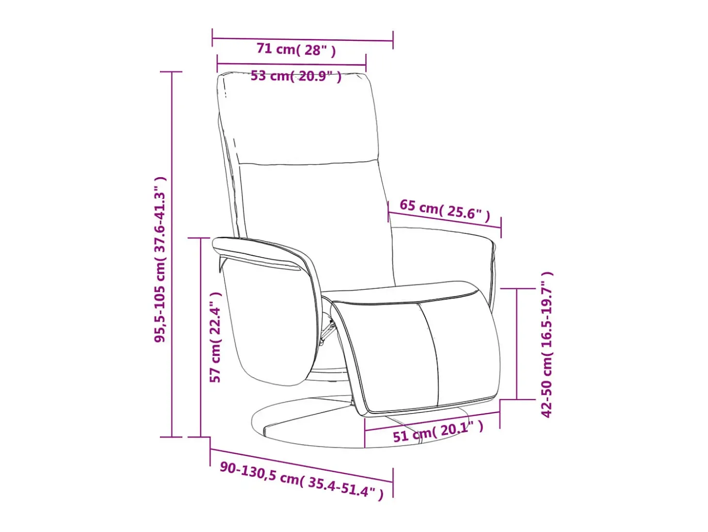Poltrona | Cadeira Relax | Cadeira reclinável com apoio de pés couro artificial cor creme SHL535090