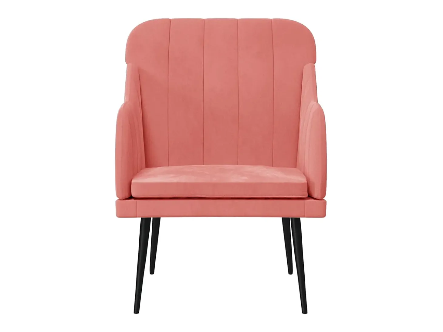 Poltrona | Cadeira Relax com apoio de braços 63x76x80 cm veludo rosa SHL227225