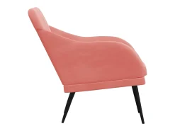 Poltrona | Cadeira Relax com apoio de braços 63x76x80 cm veludo rosa SHL227225