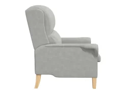 Poltrona | Cadeira Relax Cinzento-claro 76x94x102 cm Microfibra SHL544786