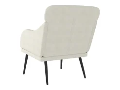 Poltrona | Cadeira Relax com apoio de braços 63x76x80 cm veludo cor creme SHL918554