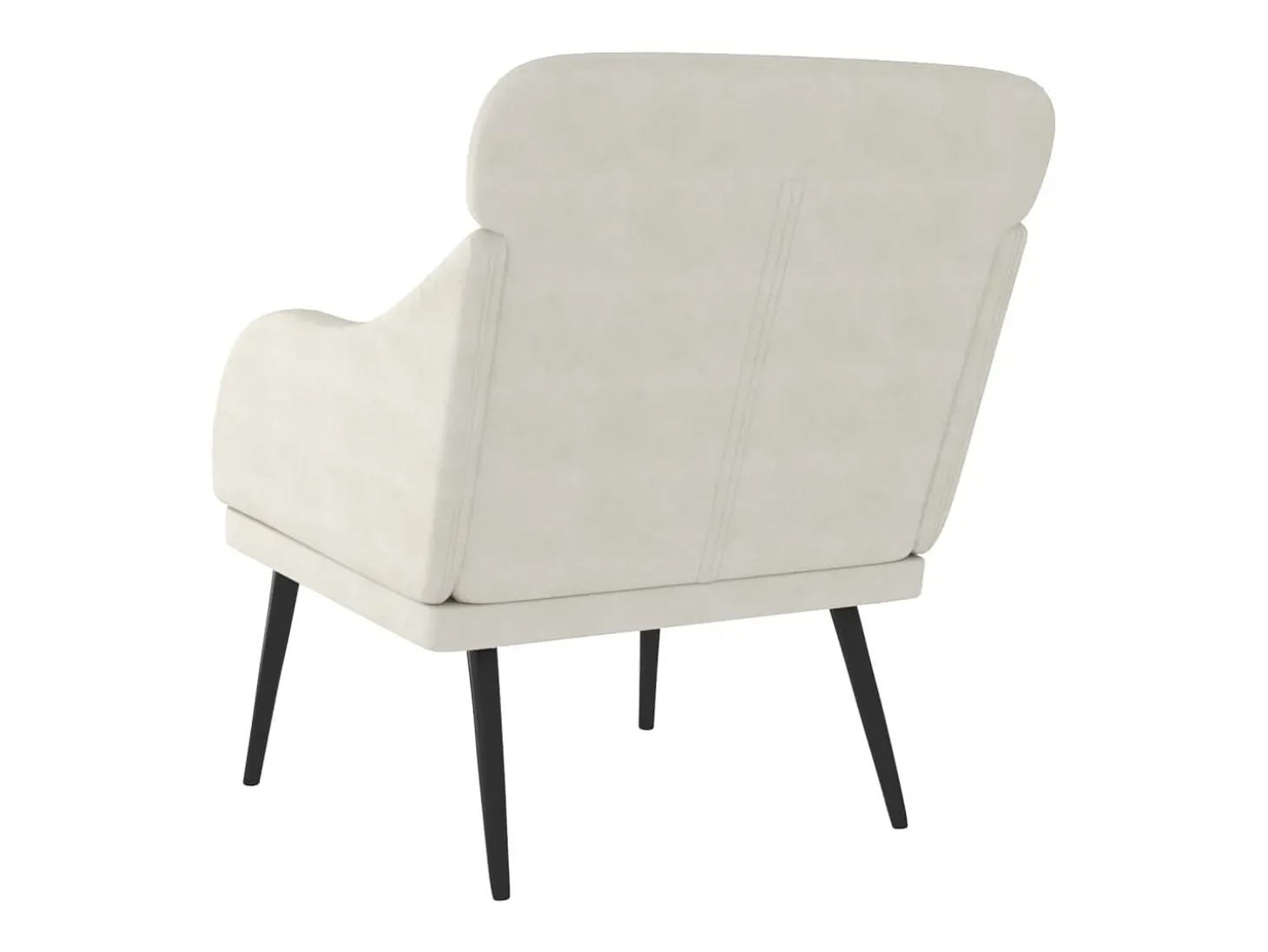 Poltrona | Cadeira Relax com apoio de braços 63x76x80 cm veludo cor creme SHL918554