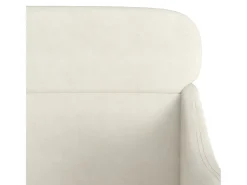 Poltrona | Cadeira Relax com apoio de braços 63x76x80 cm veludo cor creme SHL918554
