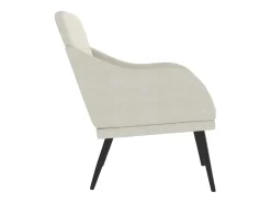 Poltrona | Cadeira Relax com apoio de braços 63x76x80 cm veludo cor creme SHL918554