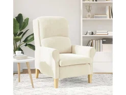 Poltrona | Cadeira Relax Creme 76x94x102 cm Veludo SHL940434