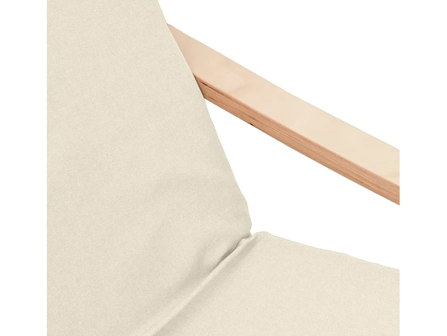 Poltrona | Cadeira Relax com banco p/ pés tecido cor creme SHL137163