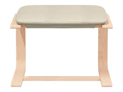 Poltrona | Cadeira Relax com banco p/ pés tecido cor creme SHL137163