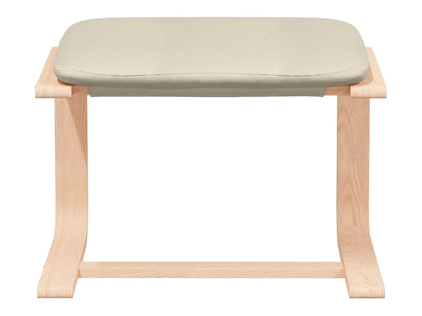 Poltrona | Cadeira Relax com banco p/ pés tecido cor creme SHL137163