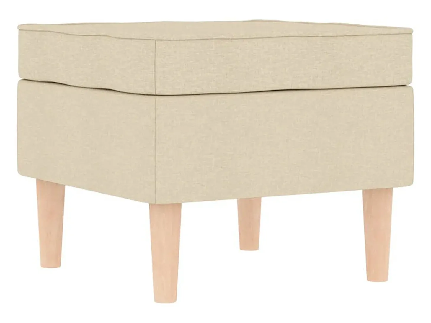 Poltrona | Cadeira Relax com apoio de pés tecido cor creme SHL594057