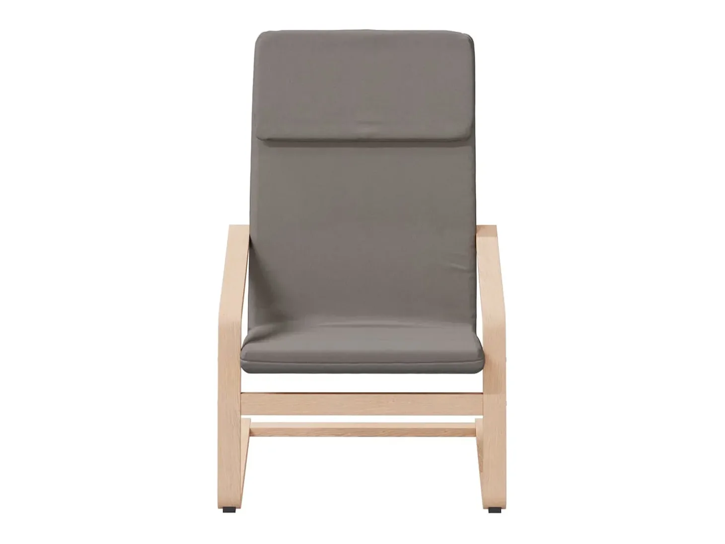 Poltrona | Cadeira Relax com banco p/ pés tecido cinza-acastanhado SHL323731