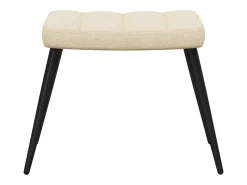 Poltrona | Cadeira Relax com banco tecido cor creme SHL136638