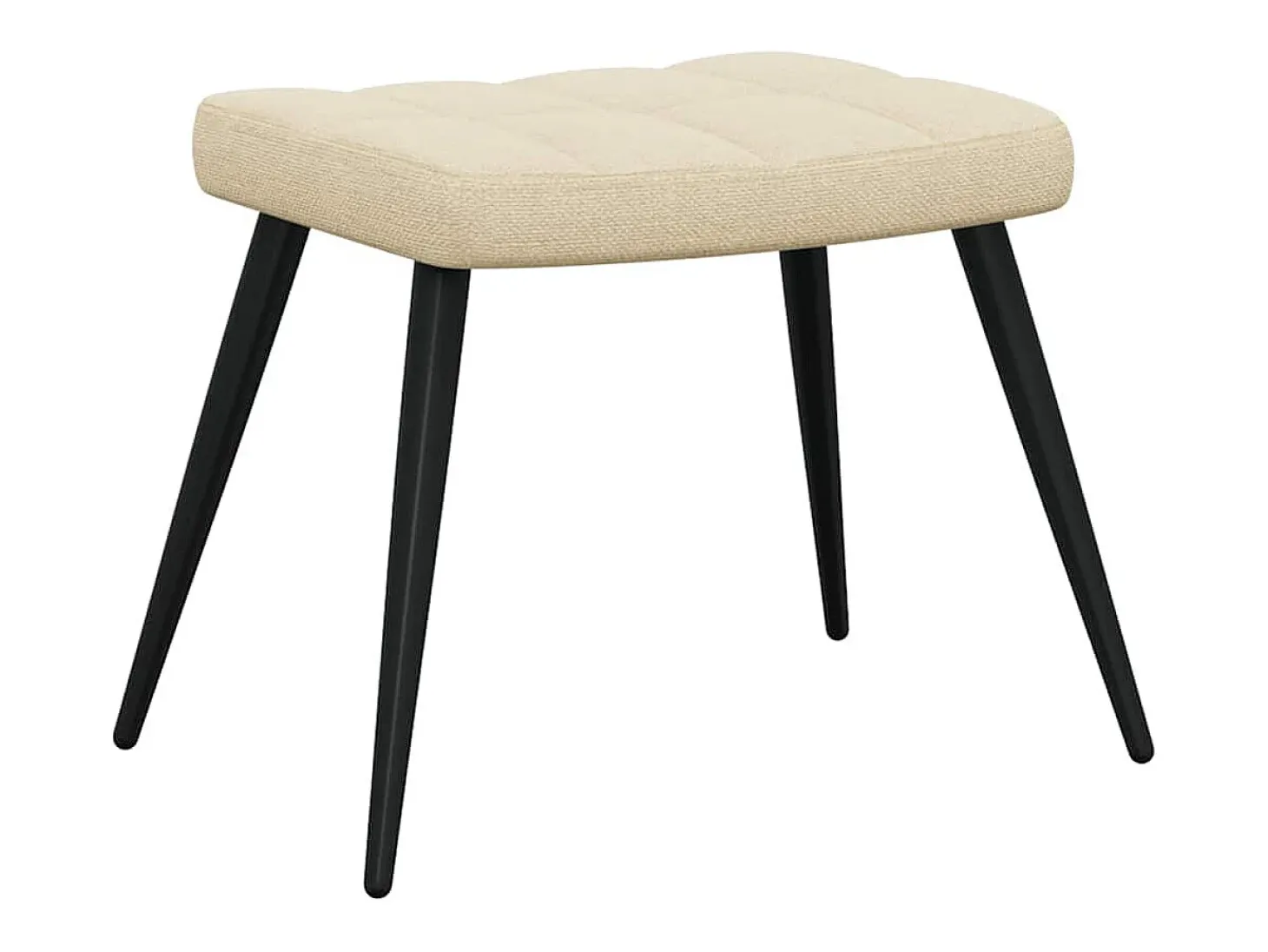 Poltrona | Cadeira Relax com banco tecido cor creme SHL136638