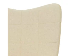 Poltrona | Cadeira Relax com banco tecido cor creme SHL136638