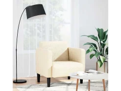 Poltrona | Cadeira Relax com apoio de braços 54 cm tecido corduroy creme SHL306567