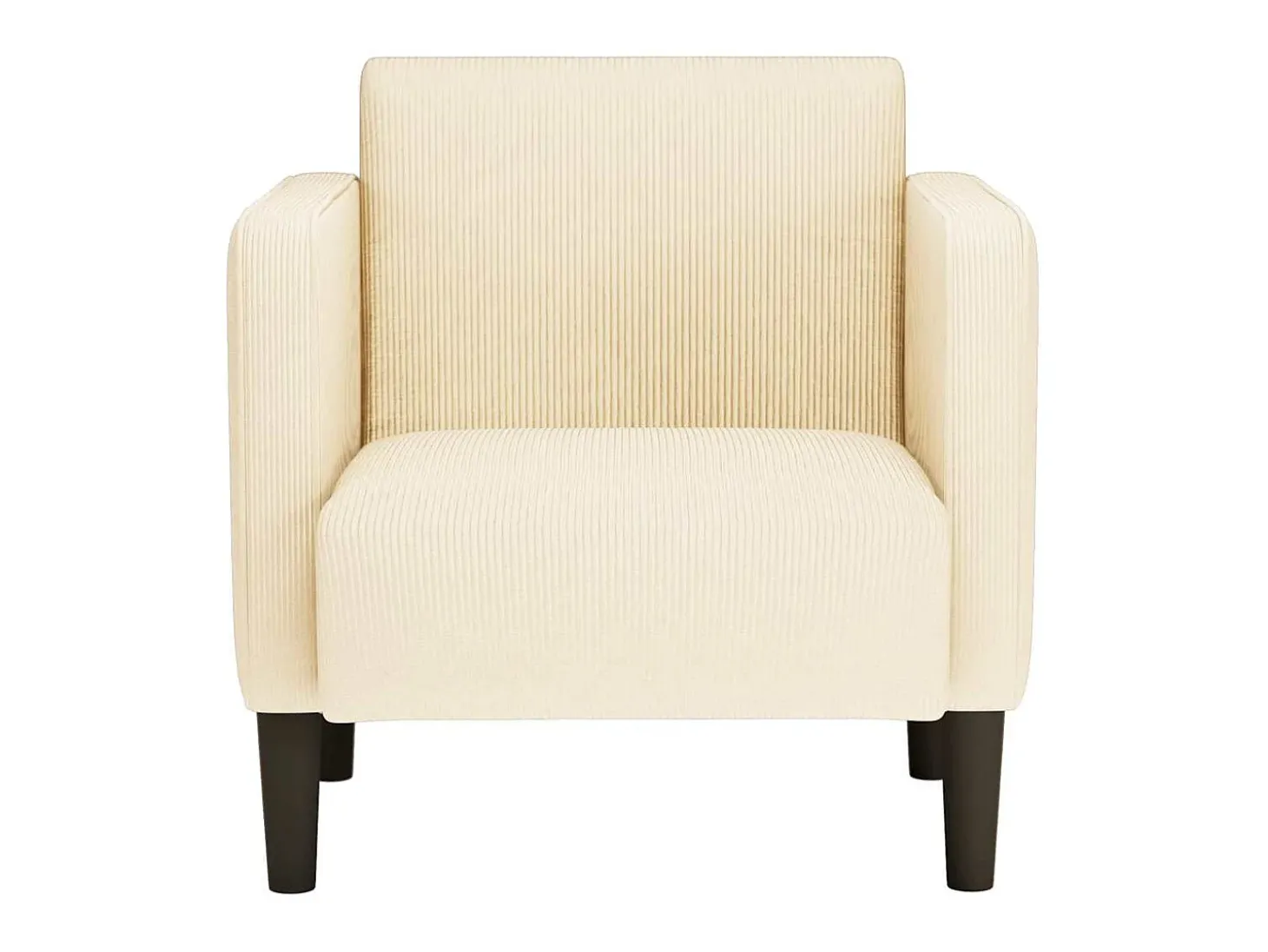 Poltrona | Cadeira Relax com apoio de braços 54 cm tecido corduroy creme SHL306567