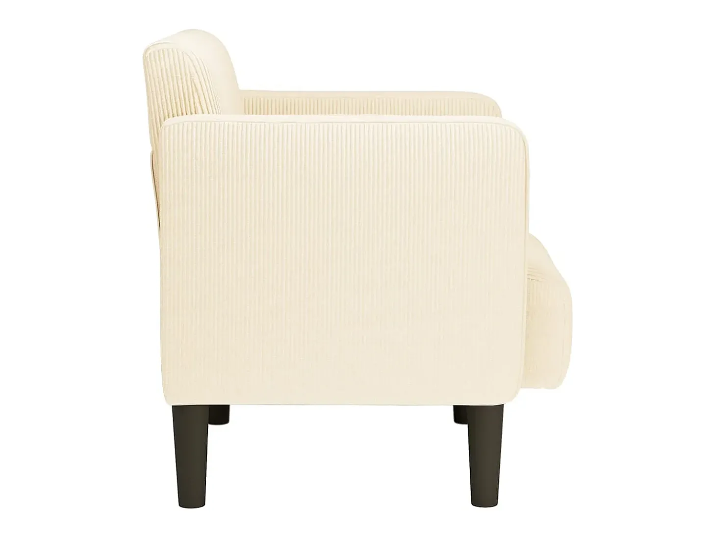 Poltrona | Cadeira Relax com apoio de braços 54 cm tecido corduroy creme SHL306567