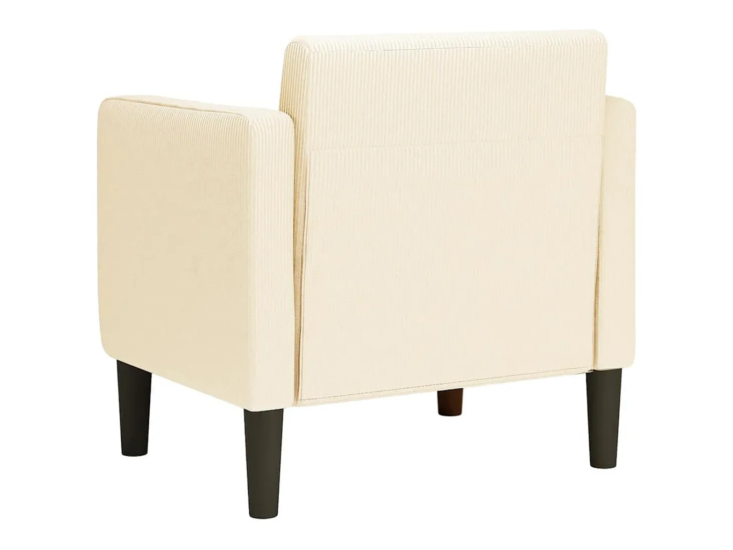 Poltrona | Cadeira Relax com apoio de braços 54 cm tecido corduroy creme SHL306567