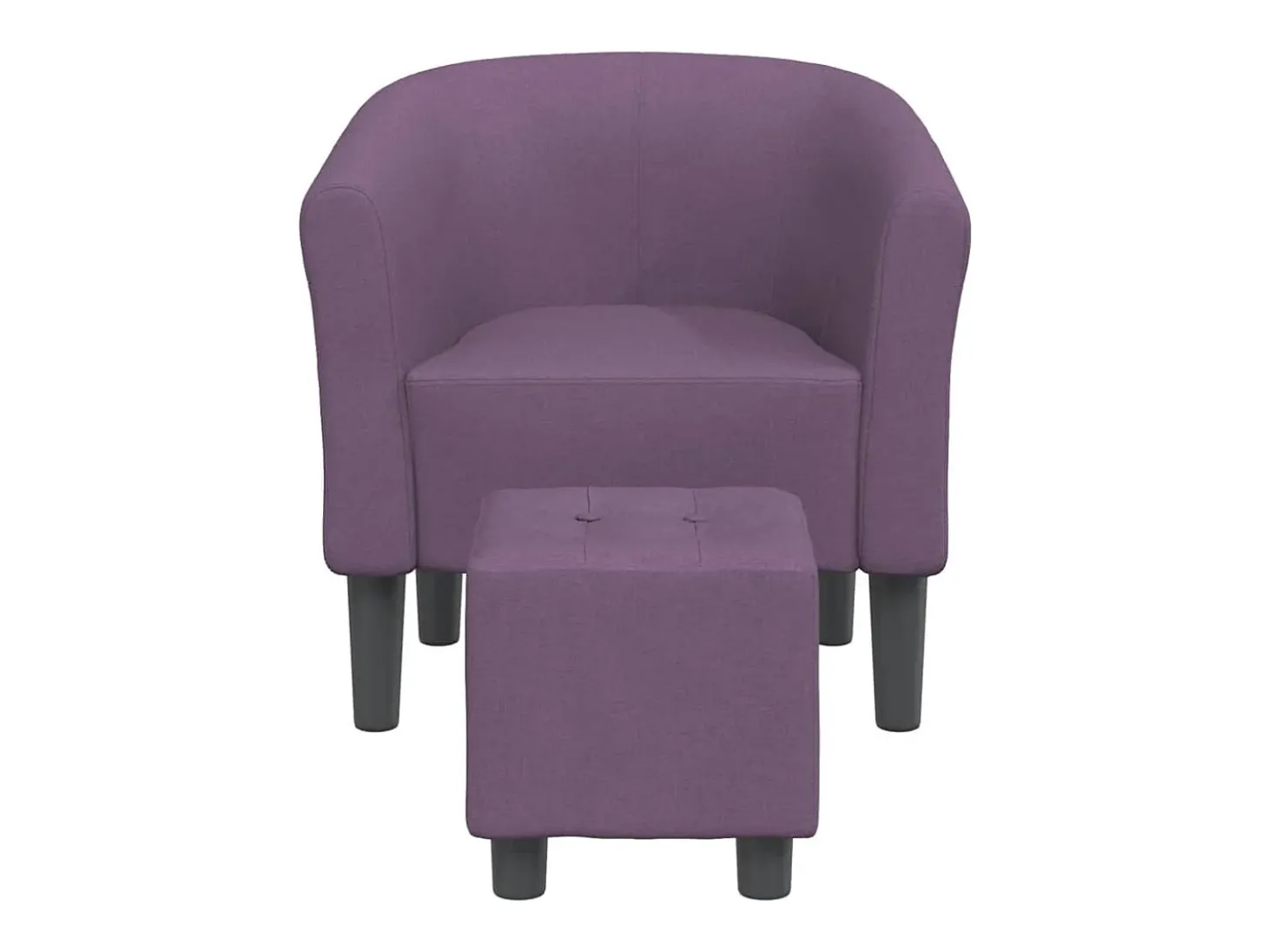 Poltrona | Cadeira Relax com apoio de pés tecido roxo SHL28397