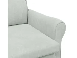 Poltrona | Cadeira Relax Cinzento-claro 76x94x102 cm Veludo SHL279081