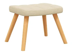 Poltrona | Cadeira Relax com banco tecido cor creme SHL788582