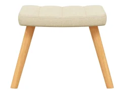 Poltrona | Cadeira Relax com banco tecido cor creme SHL788582