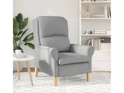 Poltrona | Cadeira Relax Cinzento-claro 76x94x102 cm tecido SHL879540