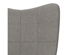 Poltrona | Cadeira Relax com banco tecido cinzento-acastanhado SHL716994