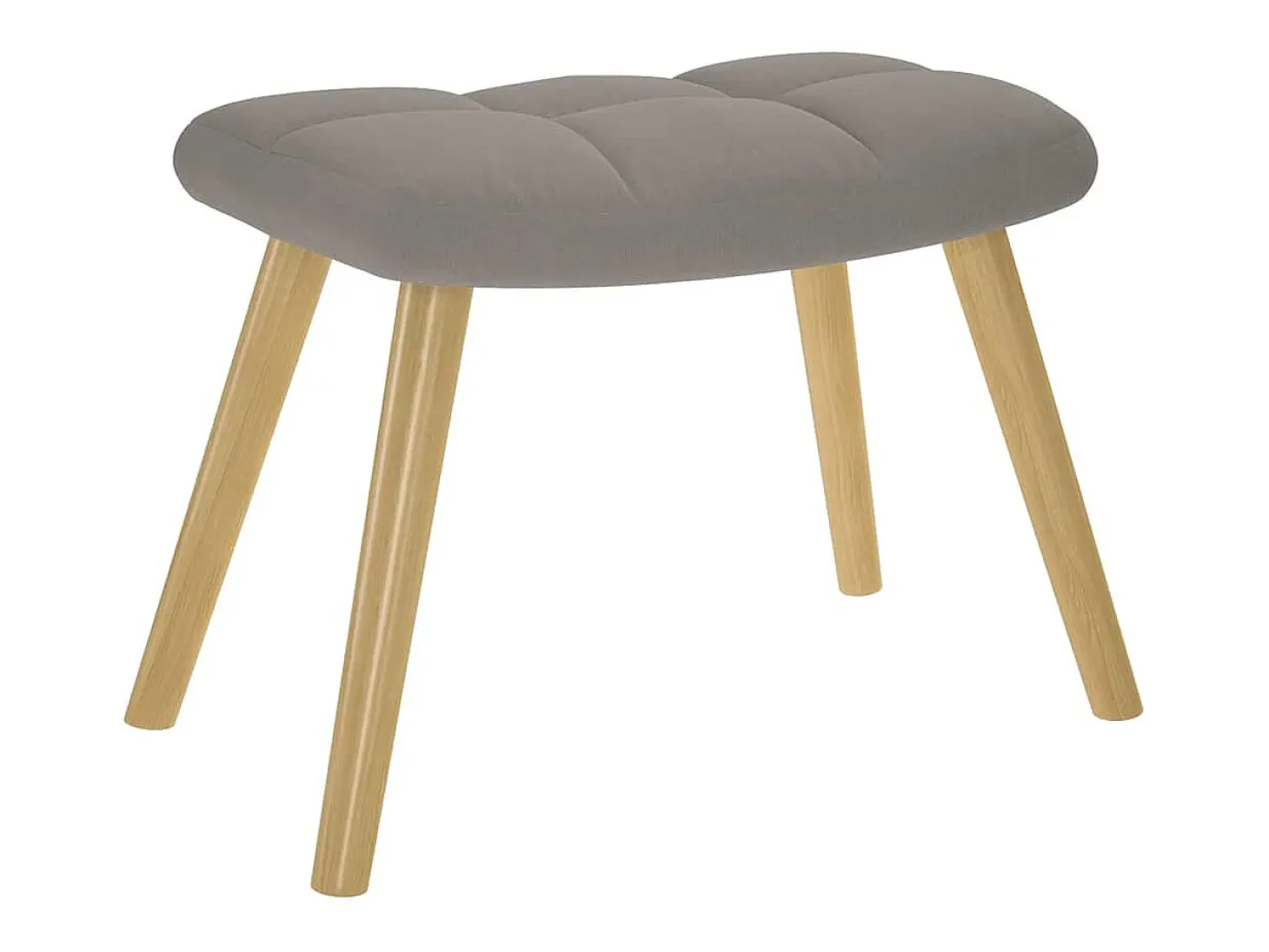 Poltrona | Cadeira Relax com banco p/ pés tecido cinza-acastanhado SHL557350