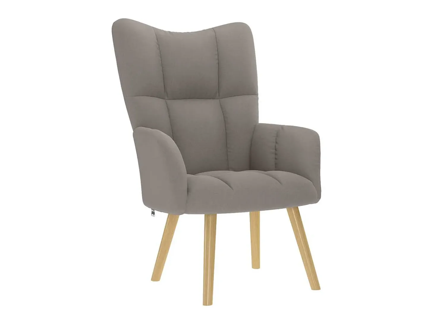 Poltrona | Cadeira Relax com banco p/ pés tecido cinza-acastanhado SHL557350