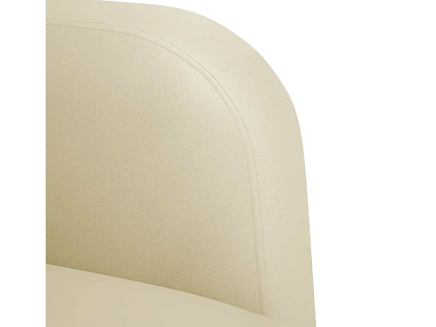 Poltrona | Cadeira Relax com apoios de braços 54 cm couro artificial creme SHL405816
