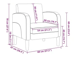 Poltrona | Cadeira Relax com apoios de braços 54 cm couro artificial creme SHL405816