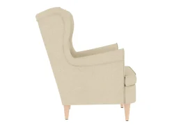 Poltrona | Cadeira Relax com apoio de braços 74x84x100 cm tecido cor creme SHL381325