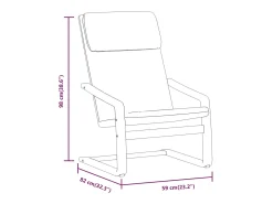 Poltrona | Cadeira Relax tecido cinzento-acastanhado SHL528202