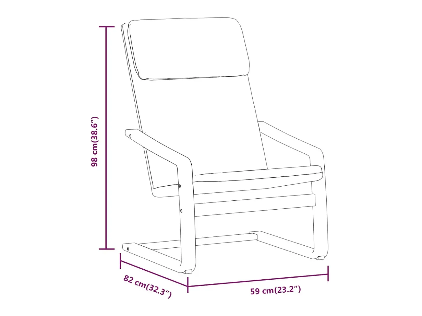Poltrona | Cadeira Relax tecido cinzento-acastanhado SHL528202