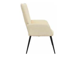 Poltrona | Cadeira Relax tecido cor creme SHL680319