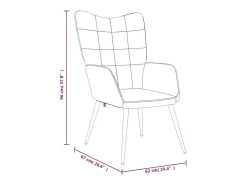 Poltrona | Cadeira Relax tecido cor creme SHL680319