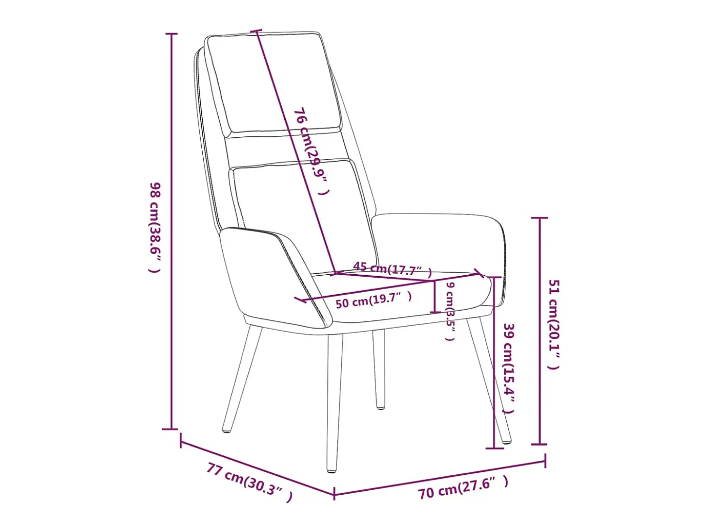 Poltrona | Cadeira Relax tecido cor creme SHL677488