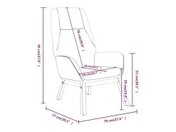 Poltrona | Cadeira Relax tecido cor creme SHL116936