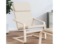 Poltrona | Cadeira Relax tecido cor creme SHL883802
