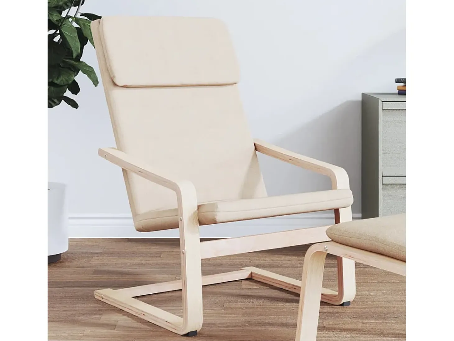 Poltrona | Cadeira Relax tecido cor creme SHL883802
