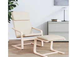 Poltrona | Cadeira Relax tecido cor creme SHL883802