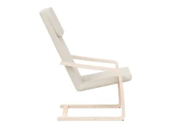 Poltrona | Cadeira Relax tecido cor creme SHL883802