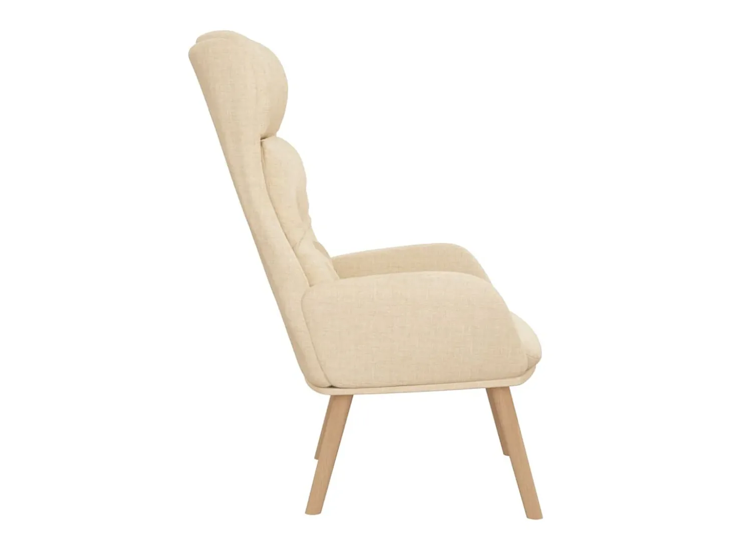 Poltrona | Cadeira Relax tecido cor creme SHL243473