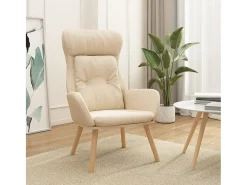 Poltrona | Cadeira Relax tecido cor creme SHL243473