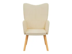 Poltrona | Cadeira Relax tecido cor creme SHL75883