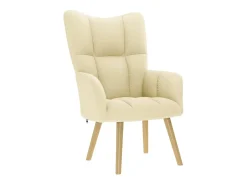 Poltrona | Cadeira Relax tecido cor creme SHL169392