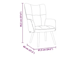 Poltrona | Cadeira Relax tecido cor creme SHL169392